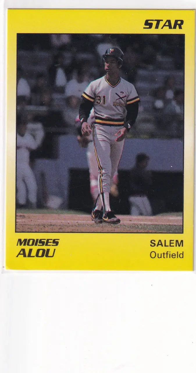1989 STAR #93 MOISES ALOU- PITTSBURGH PIRATES