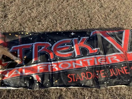 1989 STAR TREK V The Final Frontier MOVIE VINYL POSTER BANNER HUGE 10’x3’ RARE - Entertainment Memorabilia