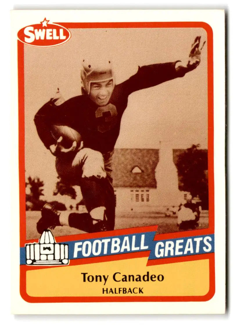 1989 Swell Greats #88 Tony Canadeo - Football Card Single