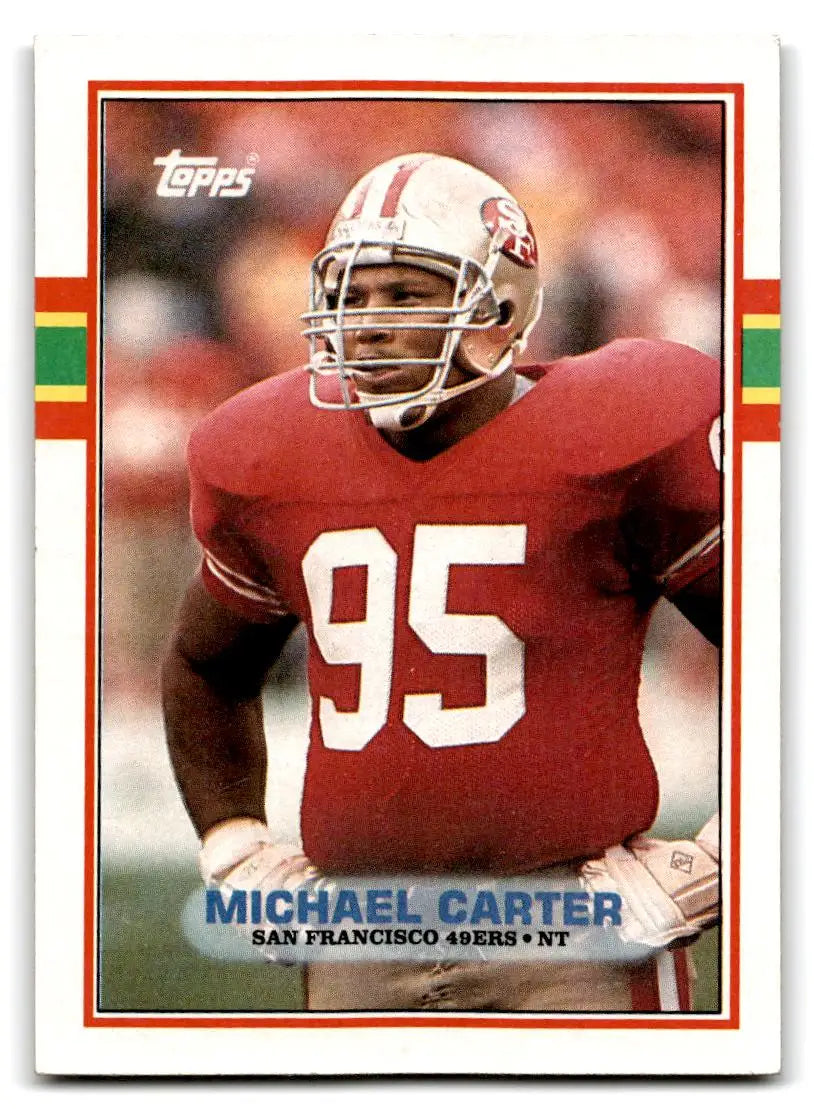 1989 Topps #10 Michael Carter - Football Card Single