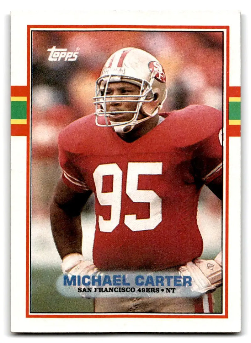 1989 Topps #10 Michael Carter - Football Card Single