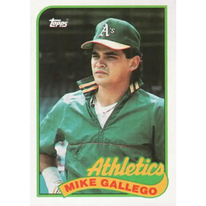 1989 Topps #102 Mike Gallego NM-MT Oakland Athletics Baseball Card