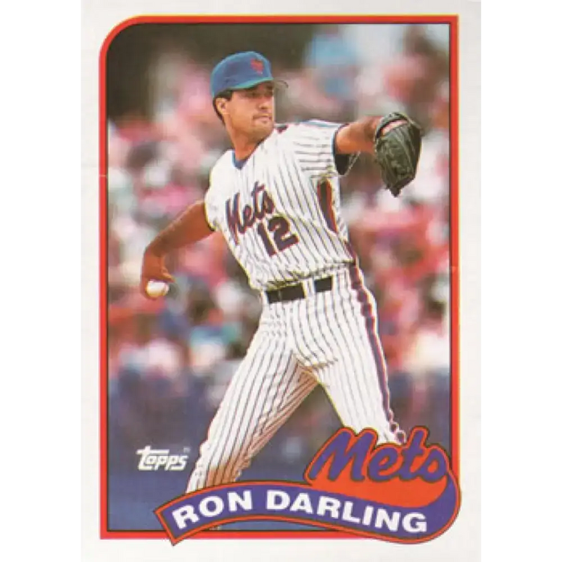 1989 Topps #105 Ron Darling NM-MT New York Mets Baseball Card - Baseball Card Single