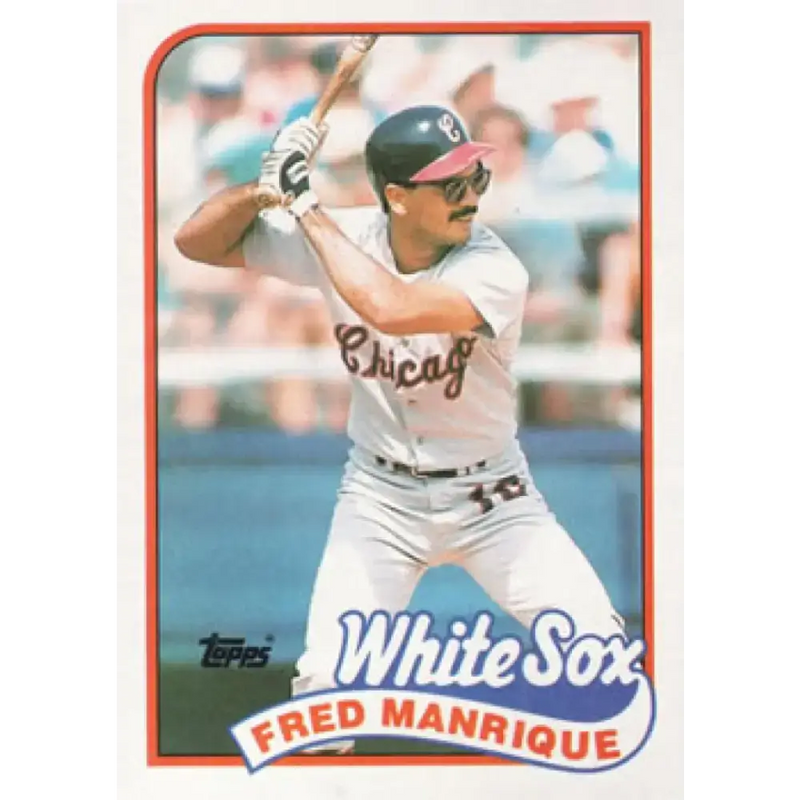 1989 Topps #108 Fred Manrique NM-MT Chicago White Sox Baseball Card - Baseball Card Single