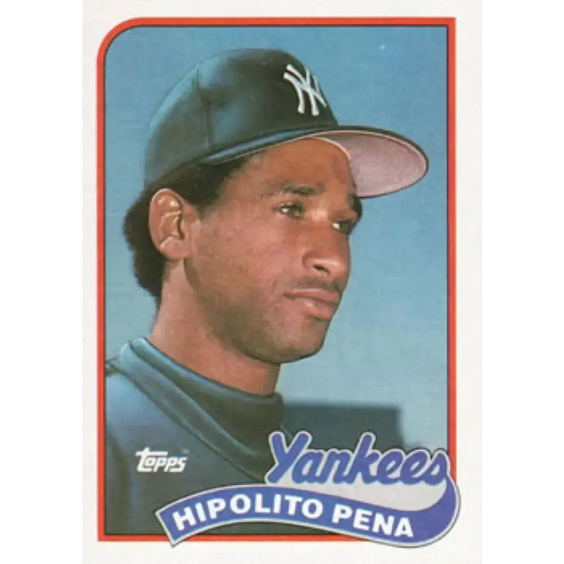 1989 Topps #109 Hipolito Pena NM-MT New York Yankees Baseball Card - Baseball Card Single