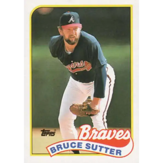 1989 Topps #11 Bruce Sutter NM-MT Atlanta Braves Baseball Card
