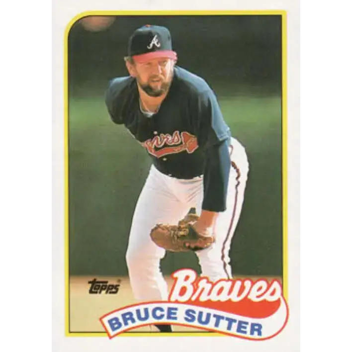 1989 Topps #11 Bruce Sutter NM-MT Atlanta Braves Baseball Card - Baseball Card Single