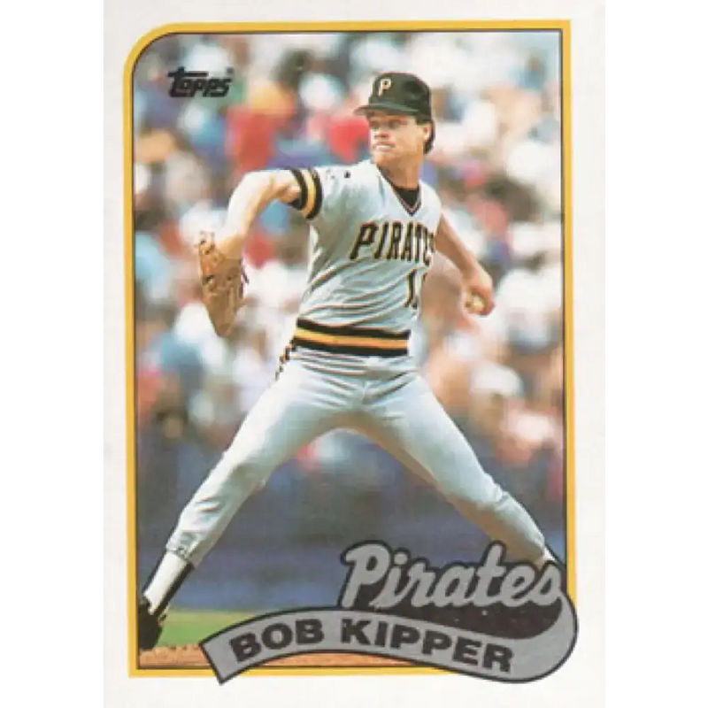 1989 Topps #114 Bob Kipper NM-MT Pittsburgh Pirates Baseball Card - Baseball Card Single
