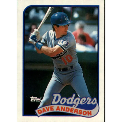 1989 Topps #117 Dave Anderson NM-MT Los Angeles Dodgers Baseball Card