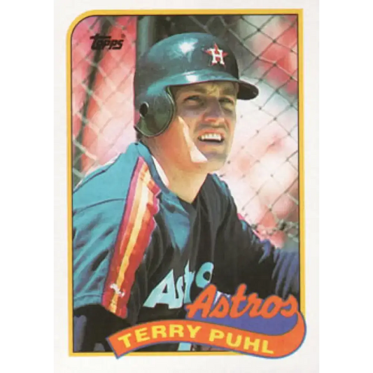 1989 Topps #119 Terry Puhl NM-MT Houston Astros Baseball Card - Baseball Card Single