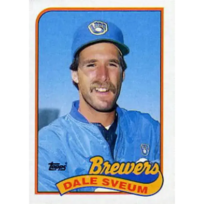 1989 Topps #12 Dale Sveum NM-MT Milwaukee Brewers Baseball Card