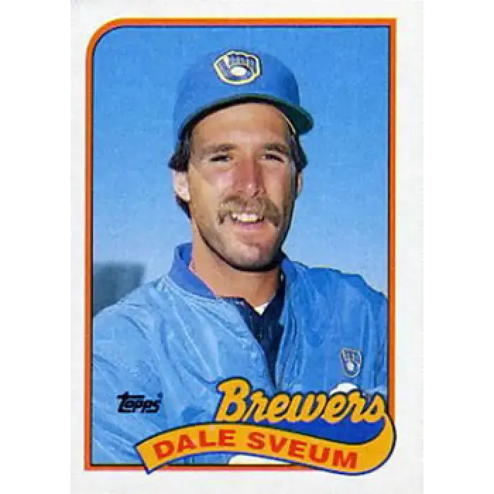 1989 Topps #12 Dale Sveum NM-MT Milwaukee Brewers Baseball Card - Baseball Card Single