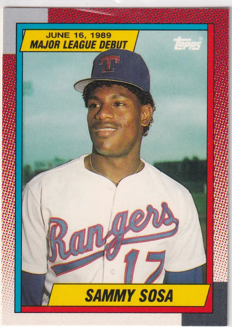 1989 TOPPS #120 SAMMY SOSA- TEXAS RANGERS - Baseball Card Single