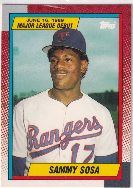 1989 TOPPS #120 SAMMY SOSA- TEXAS RANGERS - Baseball Card Single