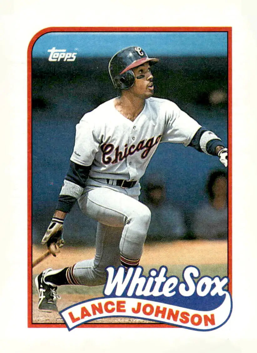 1988 Topps Lance Johnson baseball card featuring Chicago White Sox player Lance Johnson
