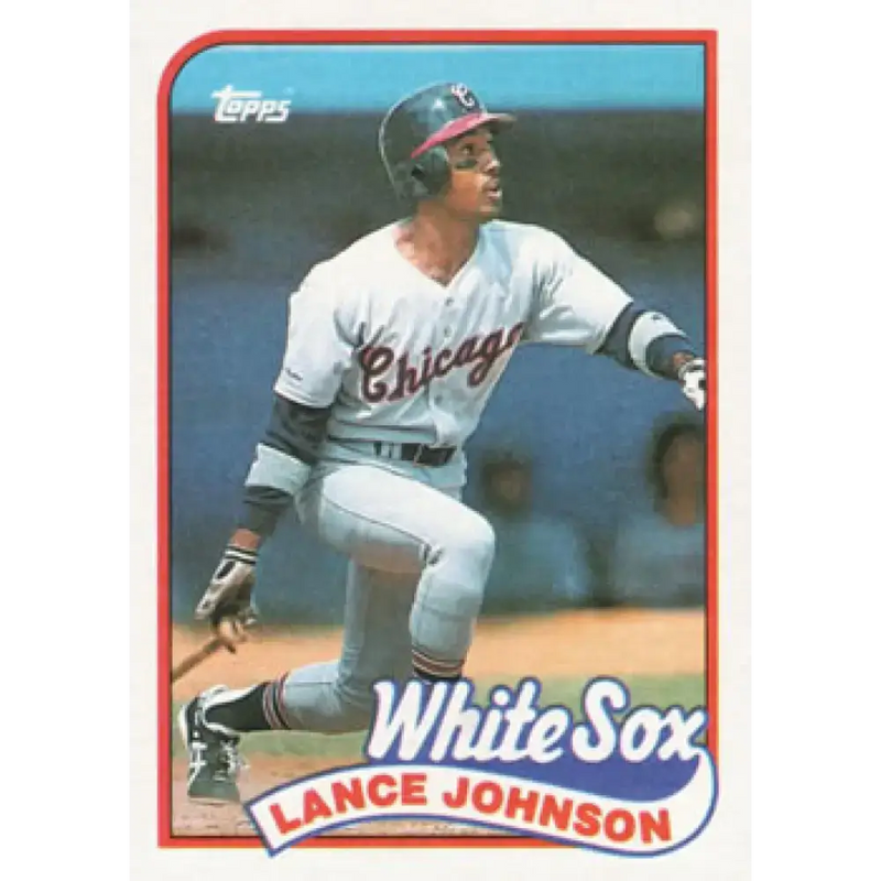 1989 Topps #122 Lance Johnson NM-MT Chicago White Sox Baseball Card - Baseball Card Single