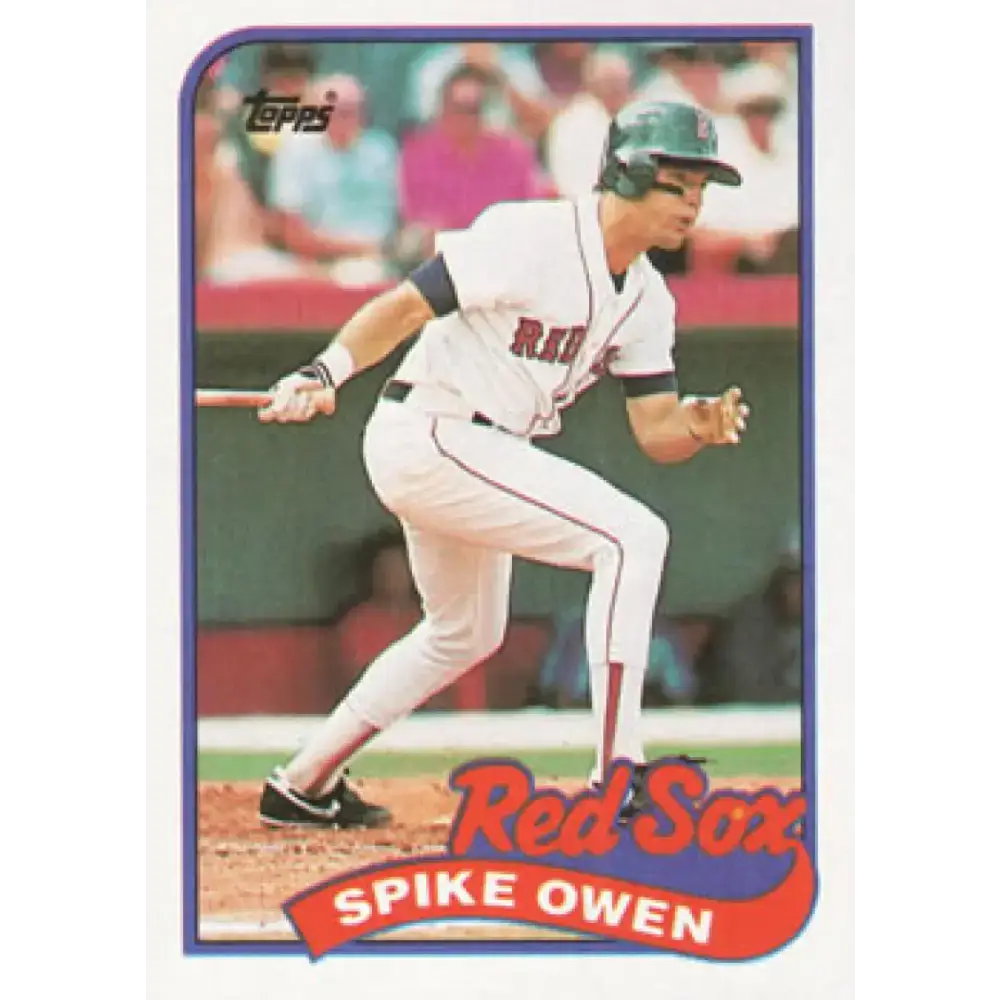 1989 Topps #123 Spike Owen NM-MT Boston Red Sox Baseball Card - Baseball Card Single