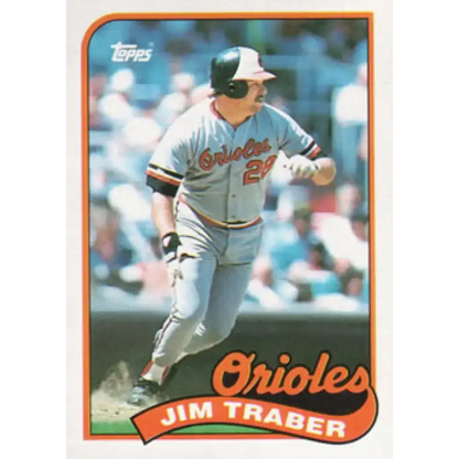 1989 Topps #124 Jim Traber NM-MT Baltimore Orioles Baseball Card