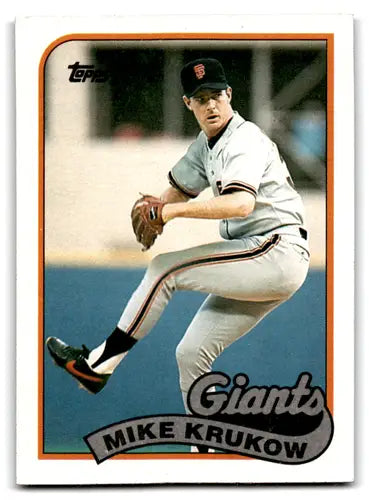1989 Topps #125 Mike Krukow NM-MT Giants ID:72227 - Baseball Card Single