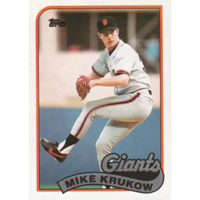 1989 Topps #125 Mike Krukow NM-MT San Francisco Giants Baseball Card - Baseball Card Single