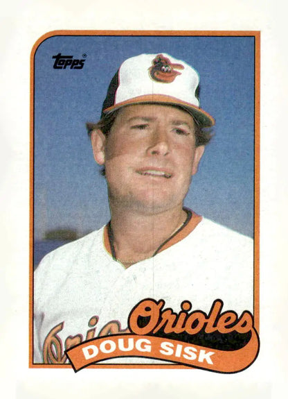 1980 Topps Doug Sisk baseball card featuring Baltimore Orioles player Doug Sisk