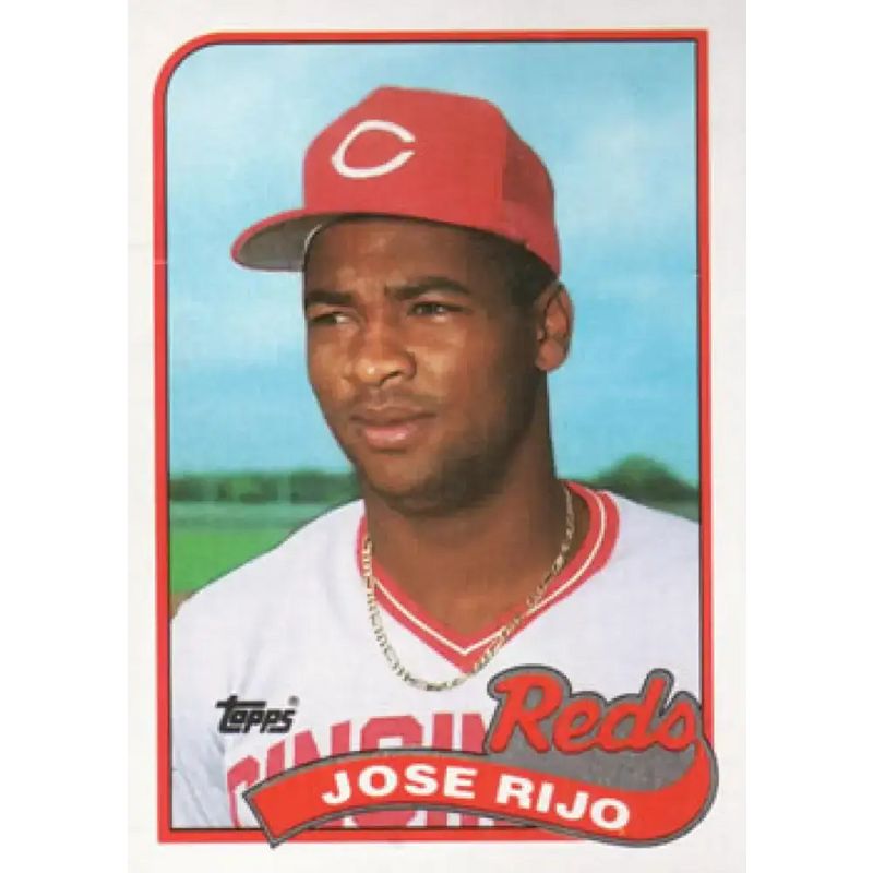 1989 Topps #135 Jose Rijo NM-MT Cincinnati Reds Baseball Card - Baseball Card Single