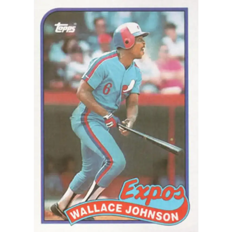 1989 Topps #138 Wallace Johnson NM-MT Montreal Expos Baseball Card - Baseball Card Single