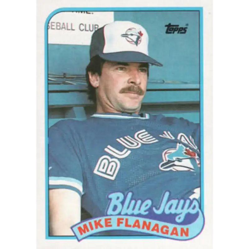 1989 Topps #139 Mike Flanagan NM-MT Toronto Blue Jays Baseball Card - Baseball Card Single