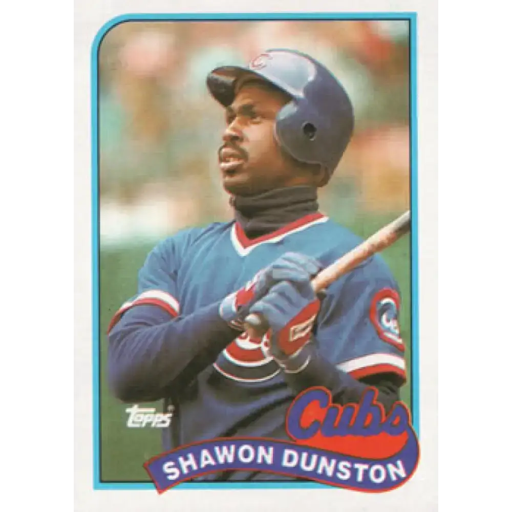 1989 Topps #140 Shawon Dunston NM-MT Chicago Cubs Baseball Card - Baseball Card Single