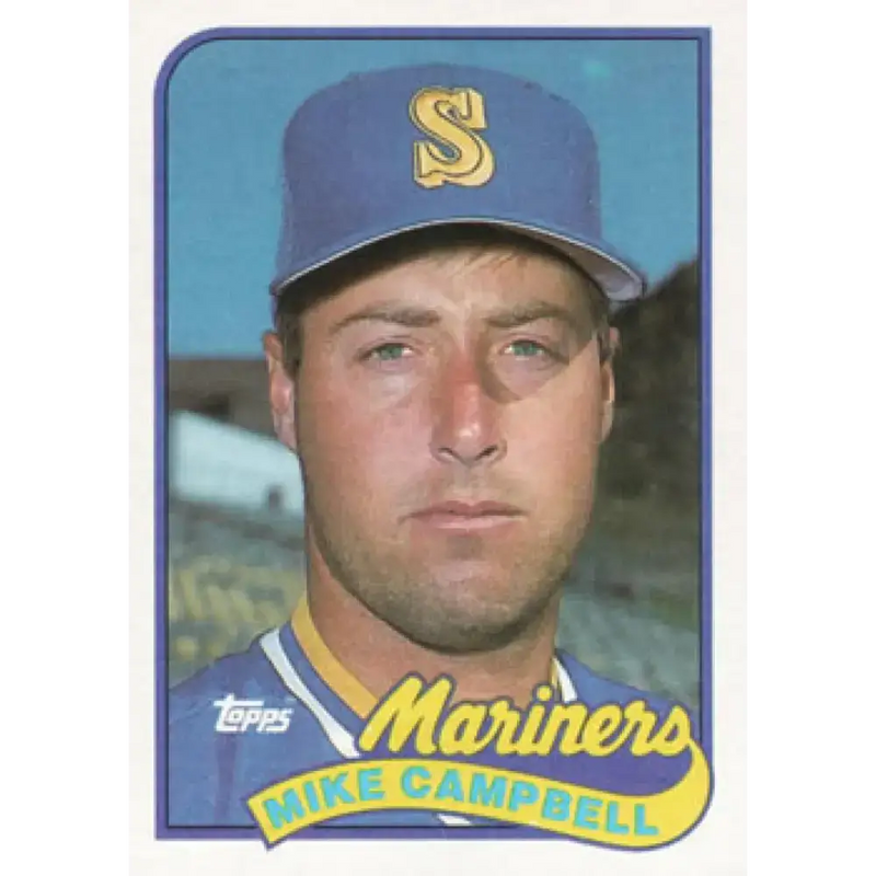 1989 Topps #143 Mike Campbell NM-MT Seattle Mariners Baseball Card - Baseball Card Single
