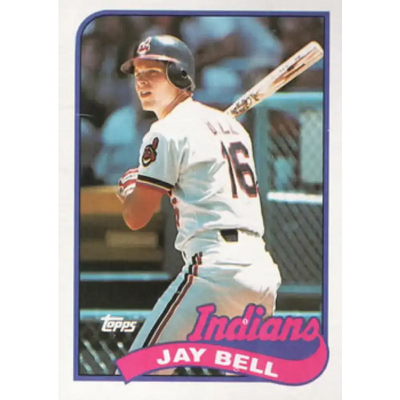 1989 Topps #144 Jay Bell NM-MT Cleveland Indians Baseball Card - Baseball Card Single