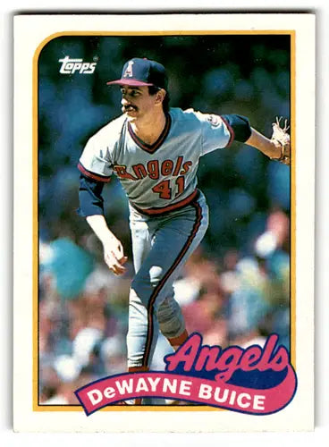 1989 Topps #147 De Wayne Buice NM Near Mint Angels - Baseball Card Single