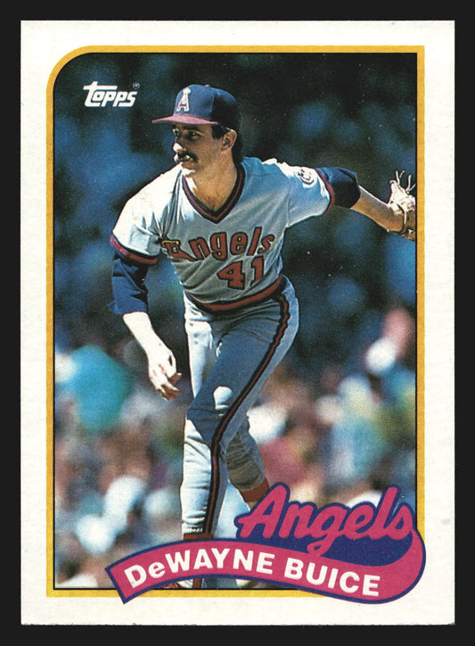 1989 Topps #147 DeWayne Buice California Angels - Baseball Card Single