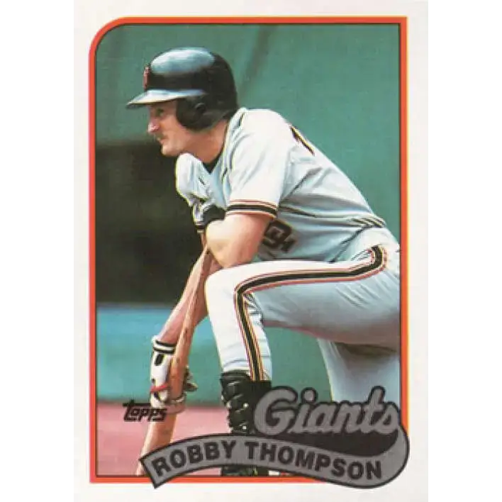 1989 Topps #15 Robby Thompson NM-MT San Francisco Giants Baseball Card - Baseball Card Single