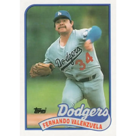 1989 Topps #150 Fernando Valenzuela NM-MT Los Angeles Dodgers Baseball Card