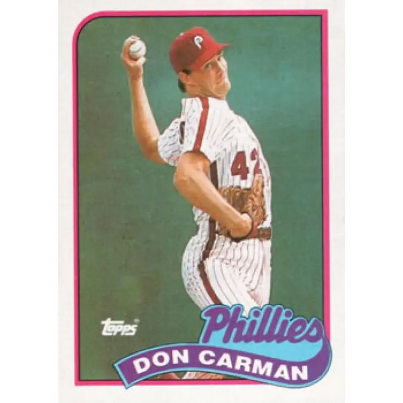 1989 Topps #154 Don Carman NM-MT Philadelphia Phillies Baseball Card - Baseball Card Single