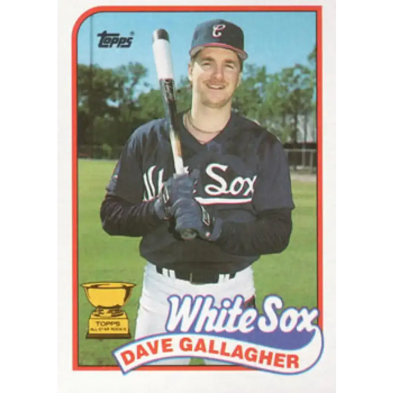 1989 Topps #156 Dave Gallagher NM-MT RC Rookie Chicago White Sox Baseball Card - Baseball Card Single