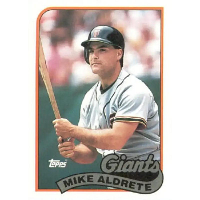 1989 Topps #158 Mike Aldrete NM-MT San Francisco Giants Baseball Card - Baseball Card Single