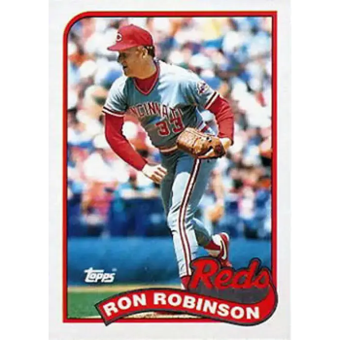 1989 Topps #16 Ron Robinson NM-MT Cincinnati Reds Baseball Card - Baseball Card Single