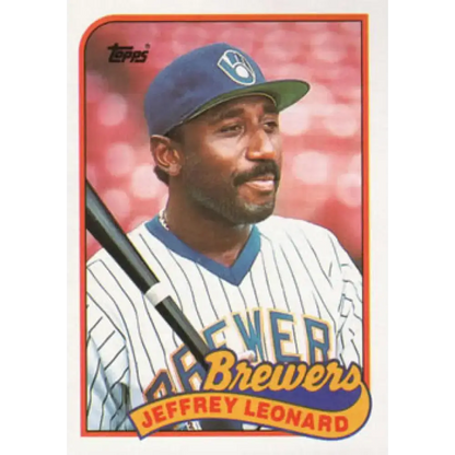 1989 Topps #160 Jeffrey Leonard NM-MT Milwaukee Brewers Baseball Card