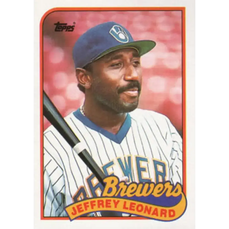 1989 Topps #160 Jeffrey Leonard NM-MT Milwaukee Brewers Baseball Card - Baseball Card Single