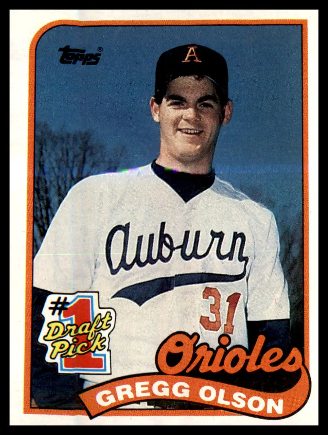 1989 Topps #161 Gregg Olson RC RC - Baseball Card Single