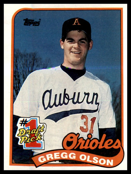 1989 Topps #161 Gregg Olson RC RC - Baseball Card Single