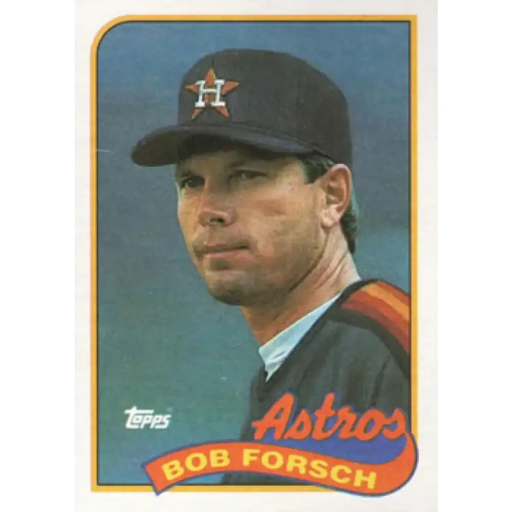 1989 Topps #163 Bob Forsch NM-MT Houston Astros Baseball Card - Baseball Card Single