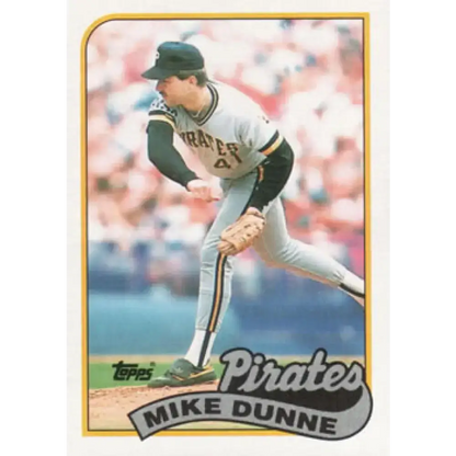 1989 Topps #165 Mike Dunne UER NM-MT Pittsburgh Pirates Baseball Card