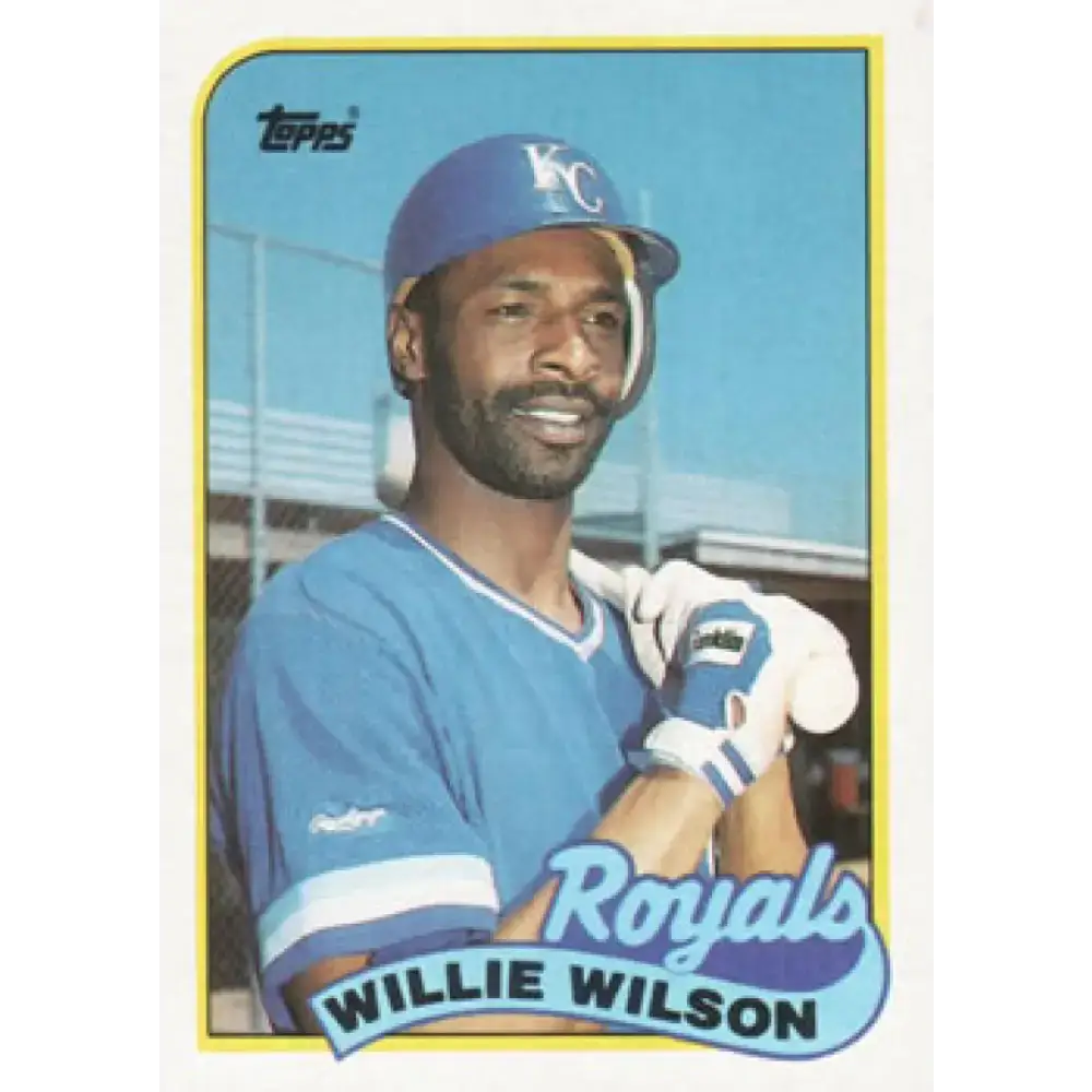 1989 Topps #168 Willie Wilson NM-MT Kansas City Royals Baseball Card