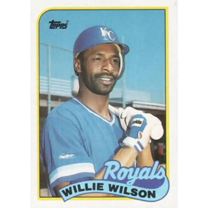 1989 Topps #168 Willie Wilson NM-MT Kansas City Royals Baseball Card