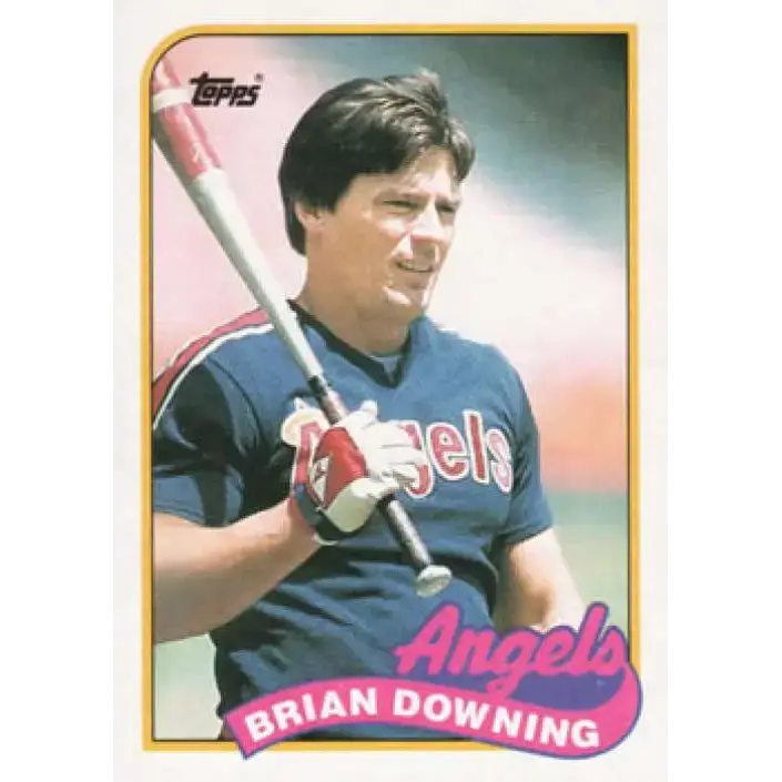 1989 Topps #17 Brian Downing NM-MT California Angels Baseball Card - Baseball Card Single