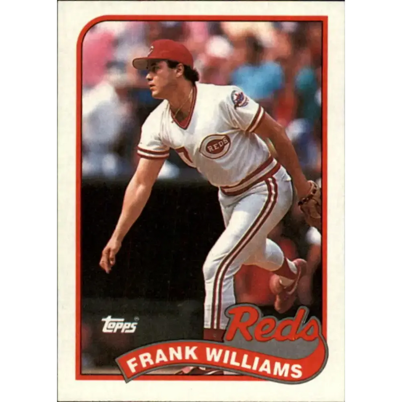 1989 Topps #172 Frank Williams NM-MT Cincinnati Reds Baseball Card - Baseball Card Single