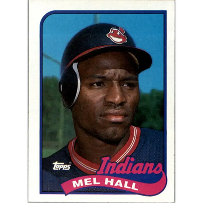 1989 Topps #173 Mel Hall NM-MT Cleveland Indians Baseball Card